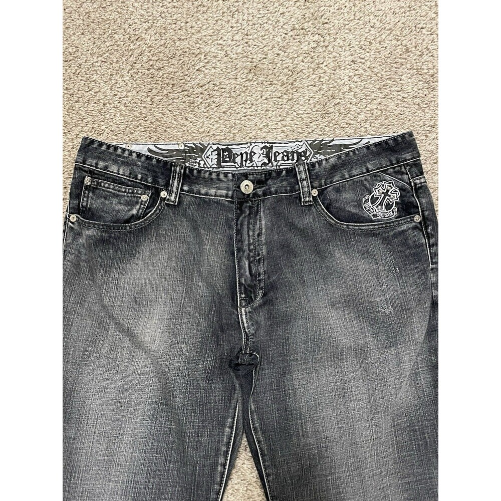 Vintage Rare Baggy Embroidered Pepe Jeans London Pants Mens 38x32 - Picture 4 of 7